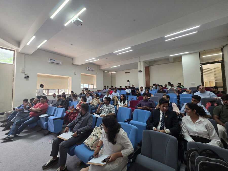 Audience seated in the auditorium at The Conviction Table, IILM University